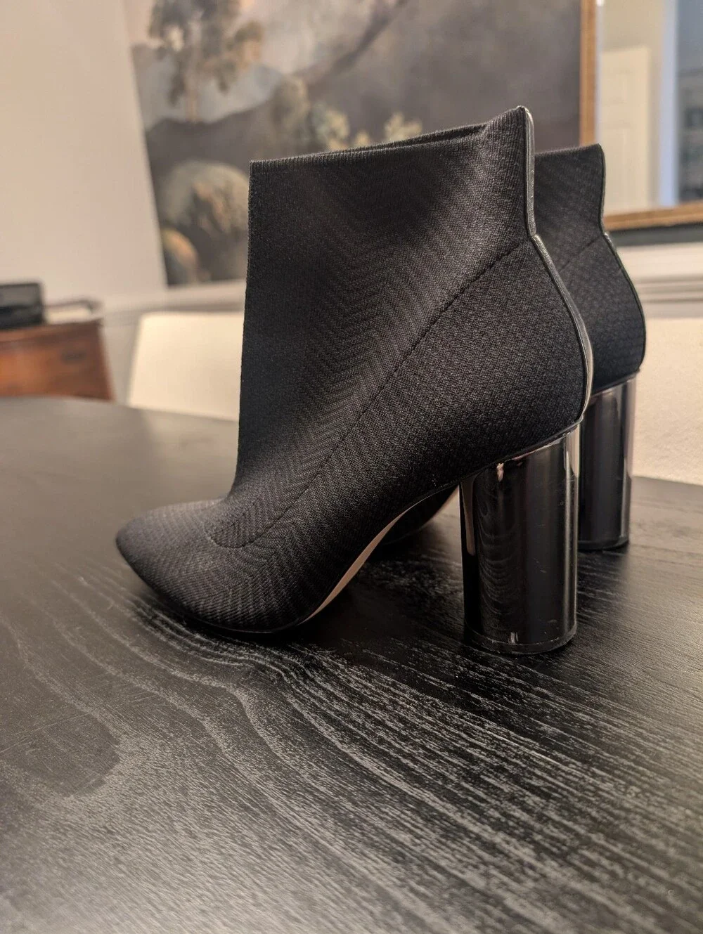 Zara black ankle stable